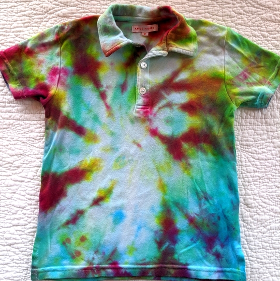 Kayce Hughes Other - Kayce Hughes tie dye polo shirt